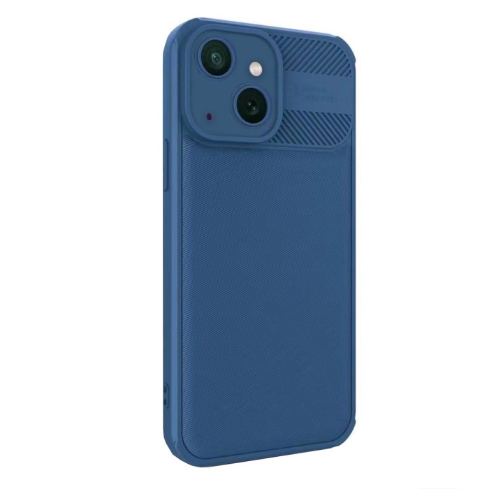 Husa cross compatibila cu apple iphone 14 plus, super camera protect htpmag, navy