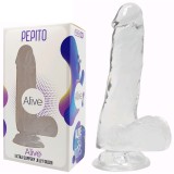 Cumpara ieftin Dildo Jelly Transparent Alive "Pepito" 15,5 cm