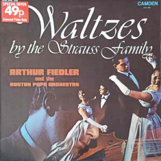 Disc vinil, LP. Waltzes By The Strauss Family-Arthur Fiedler, The Boston Pops Orchestra