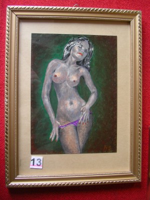 TABLOU ULEI PE CARTON NUD (Nr.13) foto
