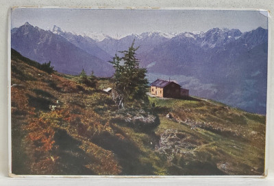 CABANA KAISER FRANZ JOSEF , 1970 M. , CARTE POSTALA SEMNATA DUBLU &amp;#039;&amp;#039;J . OTETELESANU &amp;#039;&amp;#039; , 1912 foto