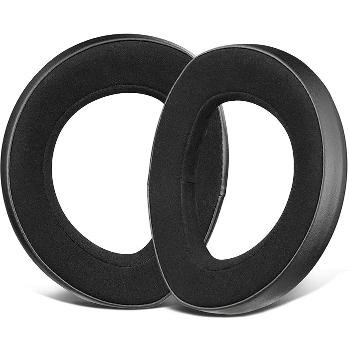 Set 2 bureti pentru casti Sennheiser HD820 - Nanofibra, Piele, Spuma cu memorie