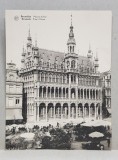 BRUXELLES , MAISON DU ROI , CARTE POSTALA DUBLA , ILUSTRATA , MONOCROMA, NECIRCULATA , DATATA SEPT . 1929