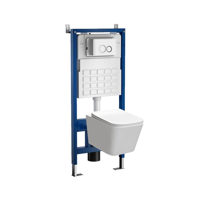 Set rezervor WC montat pe perete Roya Tinos 82W