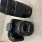 Camera foto/video Canon 1300d+obiectiv 28-55mm+obiectiv 75-300mm