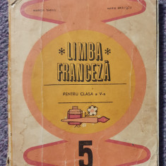 Limba Franceza, manual clasa a V-a, 1969, 170 pagini