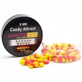 Wafters Addicted Carp Baits Pillow Candy Attract, Banana &amp; Mango, Galben / Portocaliu, 8mm, 40ml