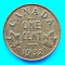 CANADA ONE 1 CENT 1932 GEORGE V STARE EXCELENTA