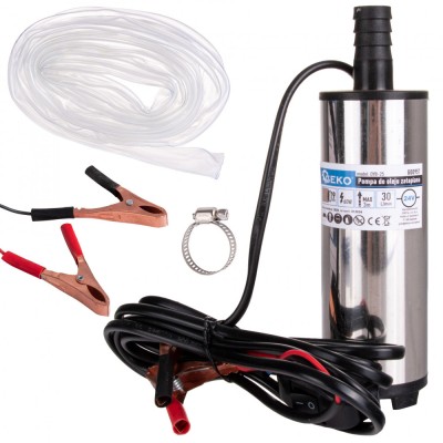 Pompa electrica submersibila pentru transfer combustibil, 24 V, 52 mm, cablu 3 m, Geko G00957 foto