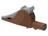 Bornă crocodil maro 36A ELECTRO-PJP, prindere max. 40mm, cod 5066-IEC-BN