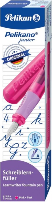 Stilou Pelikano Junior, penița L, grip ergonomic, pentru st&acirc;ngaci, &icirc;n cutie de