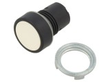 Comutator acționat prin apăsare EAO, 22mm, IP65, alb