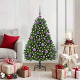 vidaXL Brad de Crăciun artificial Verde 120 cm PVC și Metal 3395673