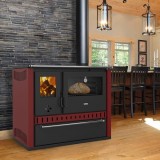 Soba de gatit, PRITY GT W10 FI S DR, metalica, 4,4 kg/h, 930 x 620 x 800 - Burgundy