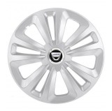 Cumpara ieftin Set 4 Capace Roti, potrivite jantelor de R15, pentru Dacia, model terra cromat, Autohelix MSA