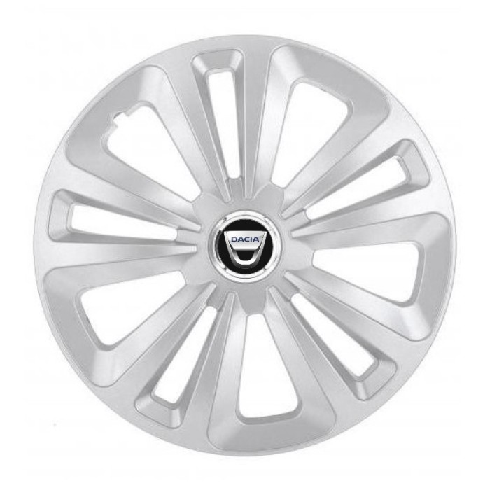 Set 4 Capace Roti, potrivite jantelor de R14, pentru Dacia, model terra cromat