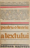 Pentru o teorie a textului. Antologie Tel Quel (1960-1971) - Studii literare