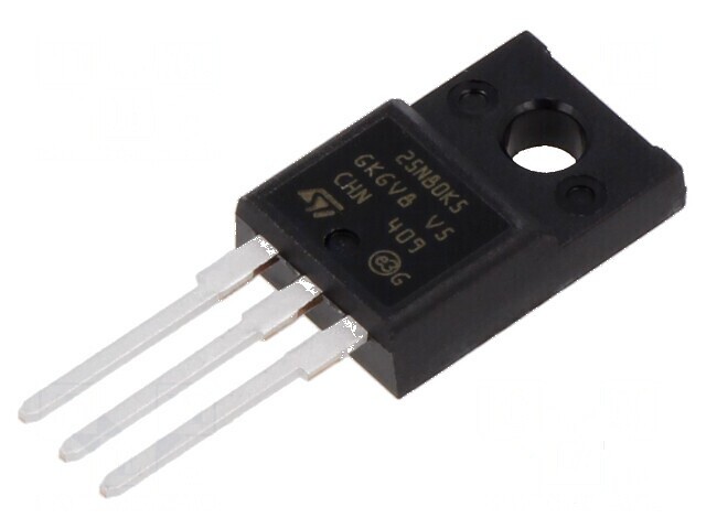 Tranzistor N-MOSFET SuperMESH5&trade; 800V 12,3A 78A Idm