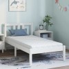 VidaXL Saltea cu Strat de Nucă de Cocos Alb 160 x 80 cm Spumă PU 4106378