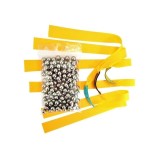 Set Prastie 100 Bile Metalice 6-8mm, 3 Zgarciuri Latex Rezistent, Elastic