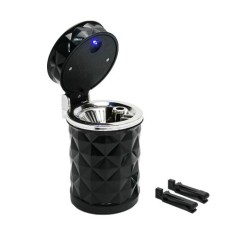 Scrumiera auto LED, cu optiune de prindere pe grila de ventilatie sau &icirc;n suportul de pahar Cod: LP-012 Automotive TrustedCars