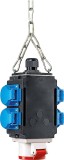 Distribuitor de energie suspendat 1 priza trifazica 400V 5 poli 16A IP44 si cu 4 prize monofazice schuko 16A IP44 fara conexiune la aer comprimat, As Schwabe
