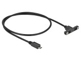 Cablu USB 2.0 Micro USB B DELOCK 0,5m Negru 35108