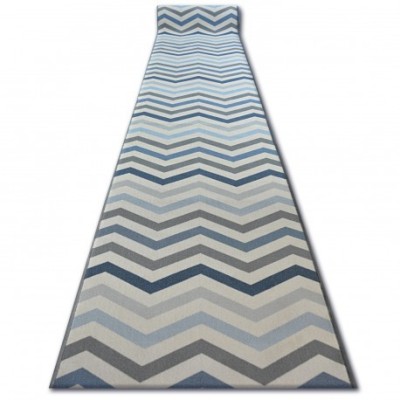 Traversa anti-alunecare Sky albastru Zig Zag, 80 cm foto