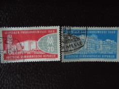 DDR-Targul Leipzig-serie completa -stampilate foto