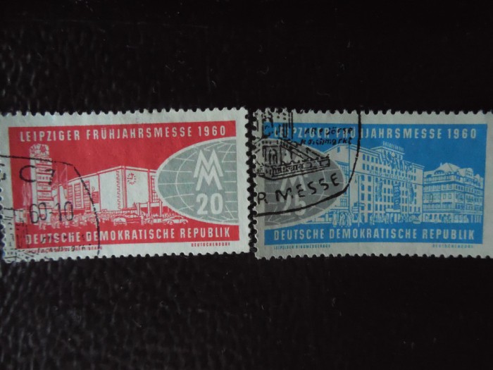 DDR-Targul Leipzig-serie completa -stampilate