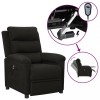VidaXL Fotoliu rabatabil electric, negru, material textil 3098965