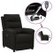 vidaXL Fotoliu rabatabil electric, negru, material textil 3098965