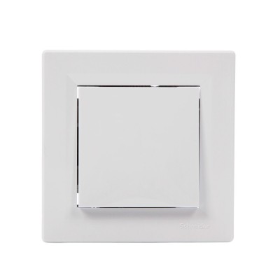 Intrerupator cap scara simplu Schneider Electric Asfora EPH0400121, incastrat, rama inclusa, alb foto