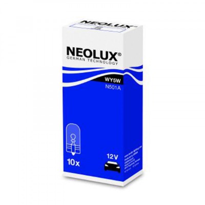 Set 10 buc Bec Fara Soclu 12V Wy5W Neolux W2.1X9.5D foto