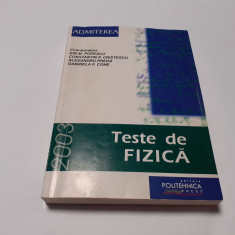 Teste de fizica,ADMITEREA Politehnica 2003,Ion Popescu-RF17/4