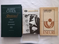 ALBERT CAMUS - STRAINUL + EXILUL SI IMPARATIA + MITUL LUI SISIF foto