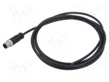 Conector M12 mufă tată drept aurit 5 PIN AMPHENOL
