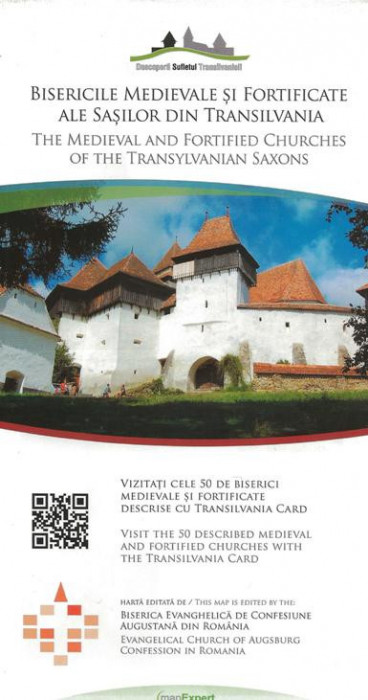 Bisericile medievale si fortificate ale sasilor din Transilvania - Harta