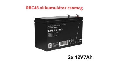 Pachet de baterii de &amp;icirc;nlocuire APC RBC48 (2x 12V 7Ah) foto