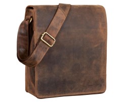 Geanta de umar vintage STILORD , zLars, , din piele, pentru barbati, maro - RESIGILAT