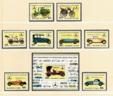 DPR Korea 1986 - Mașini de epoca, Mercedes Benz, serie si colita neuzata