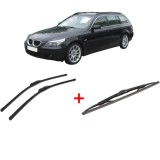 Cumpara ieftin Set 3 stergatoare BMW Seria 5 Touring (E61) 2004 - 2010, pentru parbriz si luneta, Bosch Twin