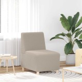 VidaXL Canapea Scaun fără brațe gri deschis 55 cm țesătură ondulată ca l&acirc;nă