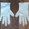 * Manusi albe textile, romanesti anii 70, vintage, vechi, marime S/M