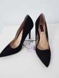 Pantofi eleganți OVS marimea 38 NOI PREȚ REDUS, 38.5, Negru, Cu toc