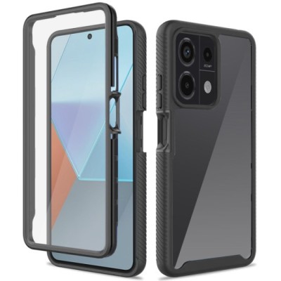 Husa pentru Xiaomi Redmi Note 13 Pro 5G / Poco X6 + Folie - Techsuit Defense360 Pro - Black foto
