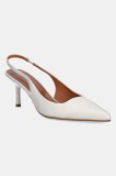 Jonak stilettos de piele DIAMANTINE culoarea bej, 3600189
