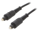 Cablu Toslink 3m cu mufă, negru, 5mm - GEMBIRD