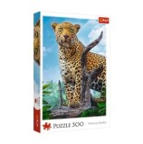 Cumpara ieftin Puzzle Trefl - Leopard in savana, 500 piese (produs cu ambalaj deteriorat)