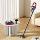 Aspirator vertical, fara fir, multifunctional, 2 viteze, putere 120 W, curatare praf eficienta, autonomie 30-45 min, cu accesorii pentru canapele si s